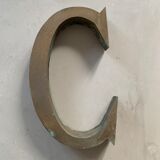 Old Sign Letter C