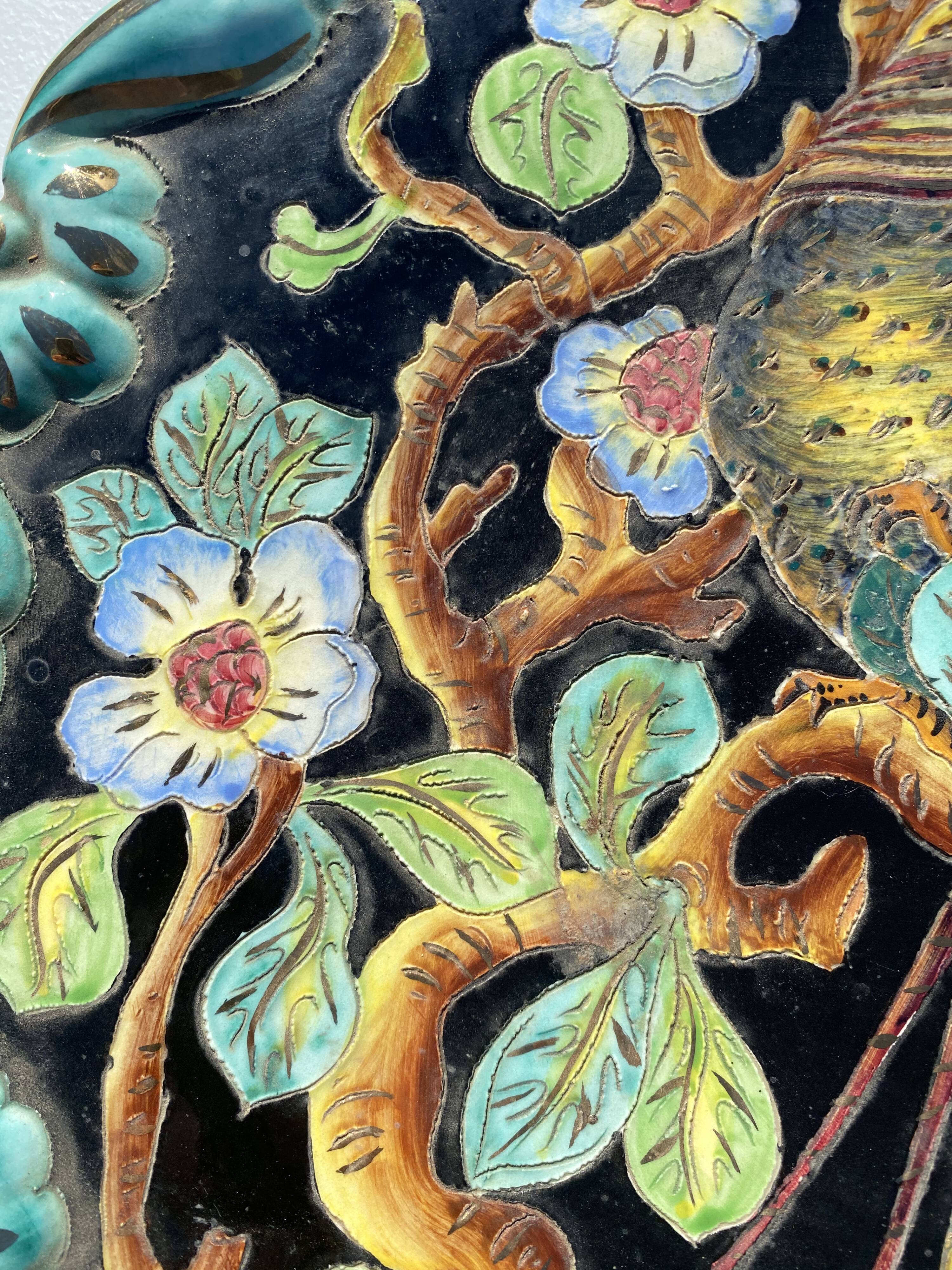 Vintage ceramic dish Monaco Cerart