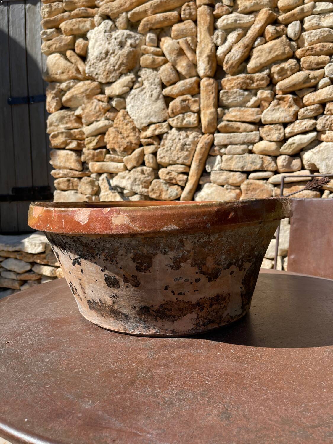 Ancient earthenware dish