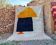 Traditional Berber rug in natural wool 3x2 m