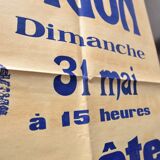 Affiche "Courses de Langon" années 1930