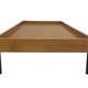 Lit d'appoint vintage en bouleau design métal années 60