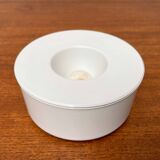 White melamine ashtray, mid-century Swedish design by Gunnar Larson for Gustavsberg, 1960s.
