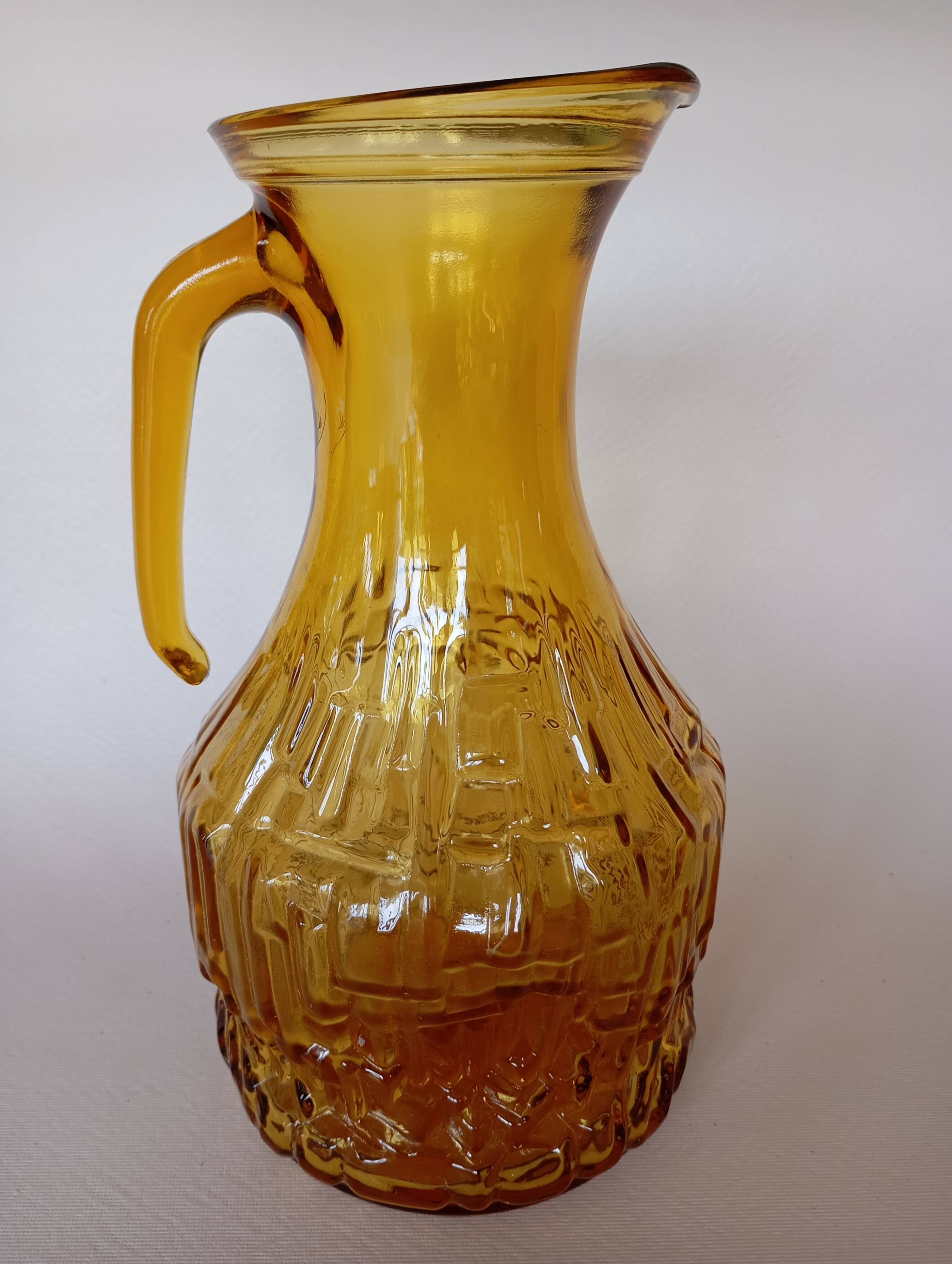 Vintage Bormioli Italian glass carafe from the 70s