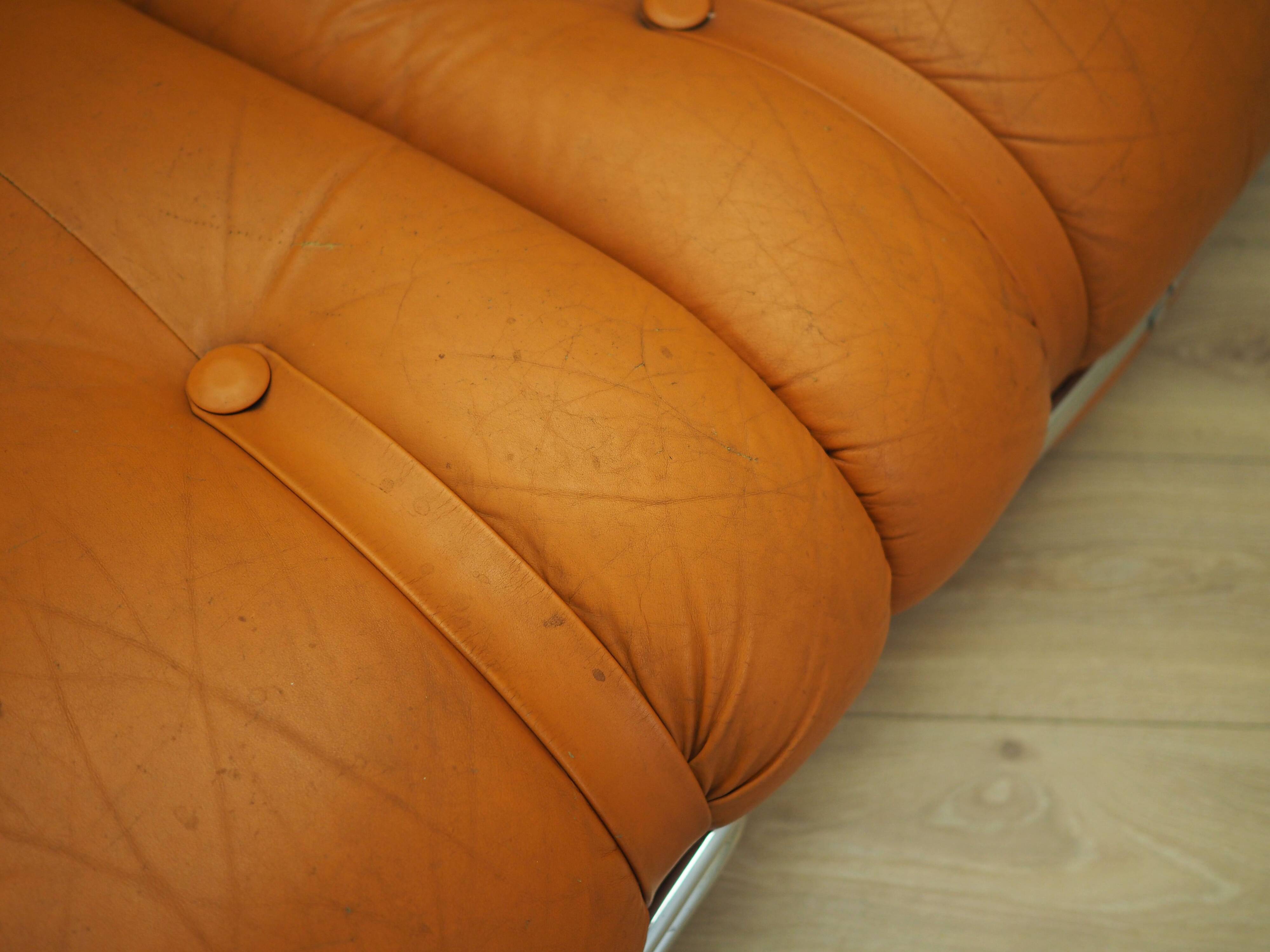 Orange sofa, Space Age design, 1960s, production: Italy