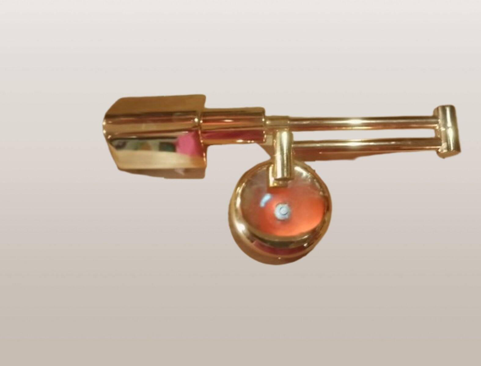 Applique murale en laiton doré, années 80