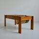 Vintage Brutalist coffee table/newspaper rack, 1960s/1970s