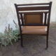 Fauteuil bas anglais en palissandre