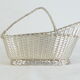 Christofle basket door silver metal bottle
