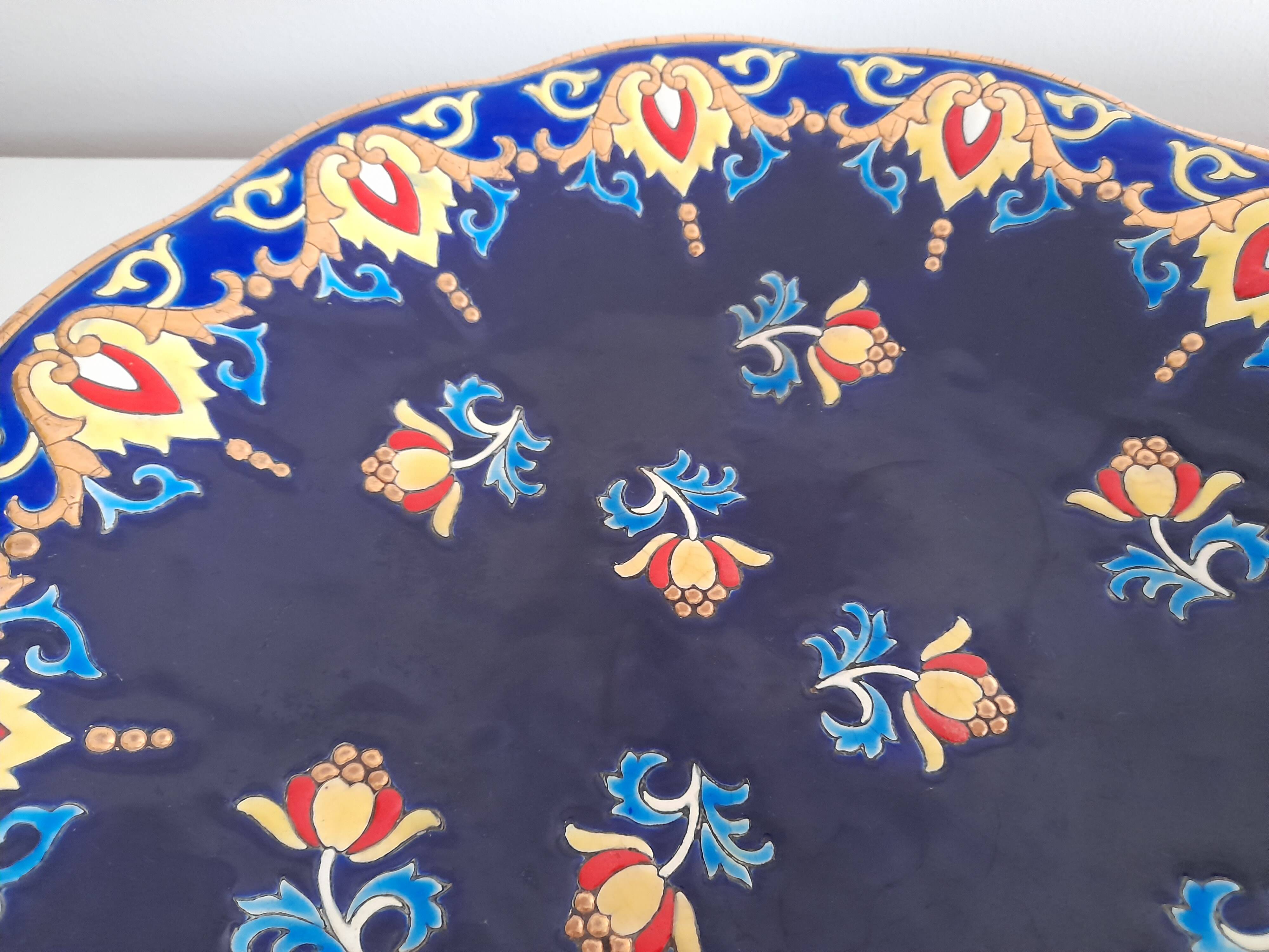 Magnificent Longwy fruit bowl