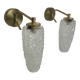 VINTAGE DIAMOND POINT WALL LIGHTS