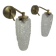 VINTAGE DIAMOND POINT WALL LIGHTS