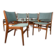 10x Erik Buch modèle 89, chaise danoise vintage Anderstrup des années 1960
