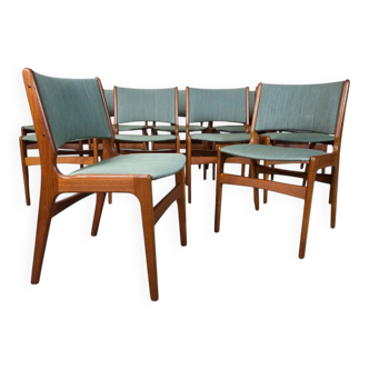 10x Erik Buch model 89, Anderstrup vintage 1960s Danish chair