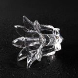 Vintage Royal Crystal Rock Laurus Votive Candle Holder / Italy / 1990s