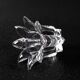 Vintage Royal Crystal Rock Laurus Votive Candle Holder / Italy / 1990s
