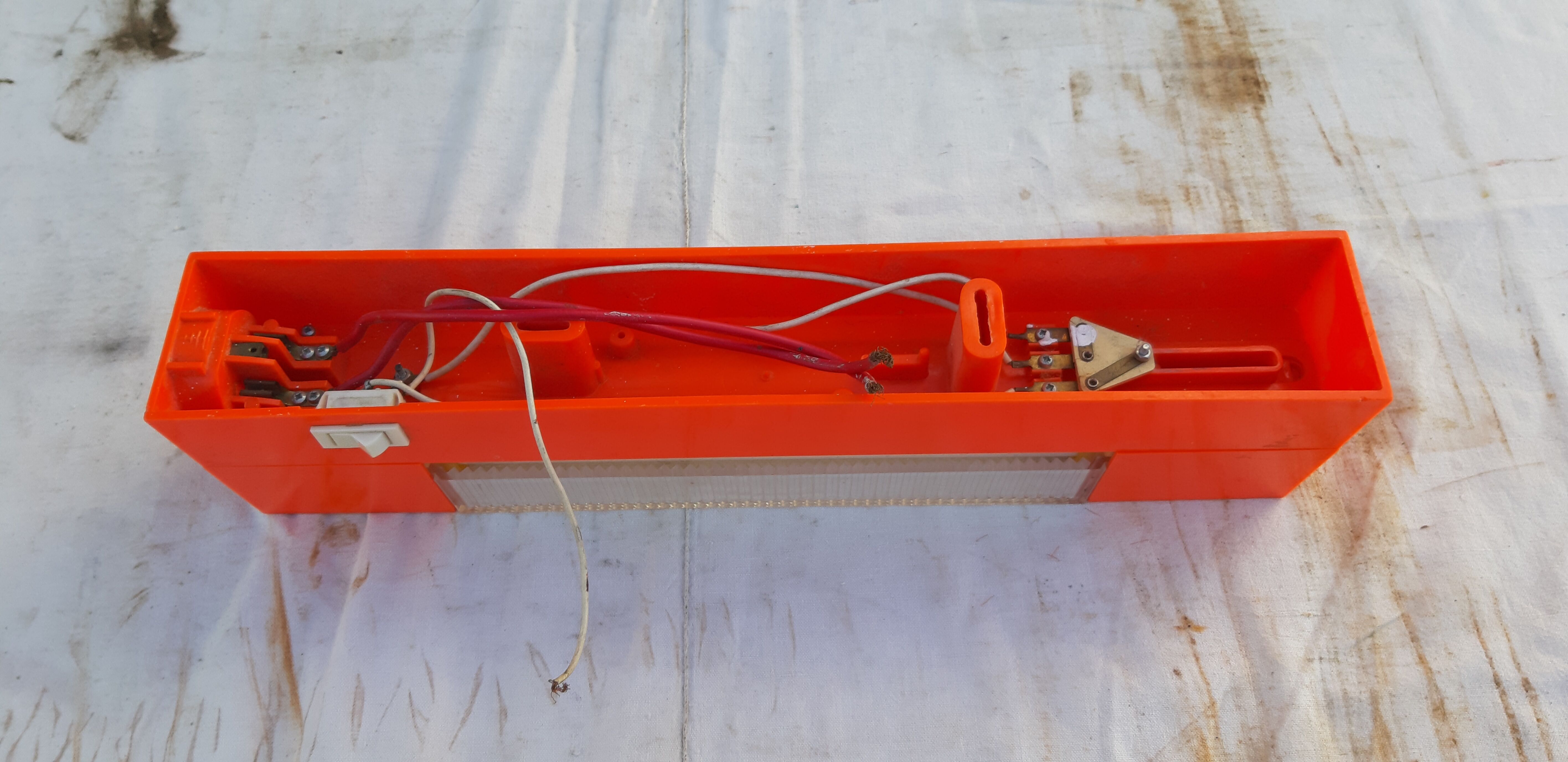 Pair of vintage orange wall lights