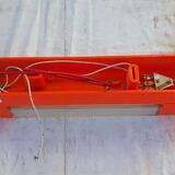 Pair of vintage orange wall lights