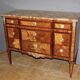 Louis XVI style commode in marquetry from around 1940.