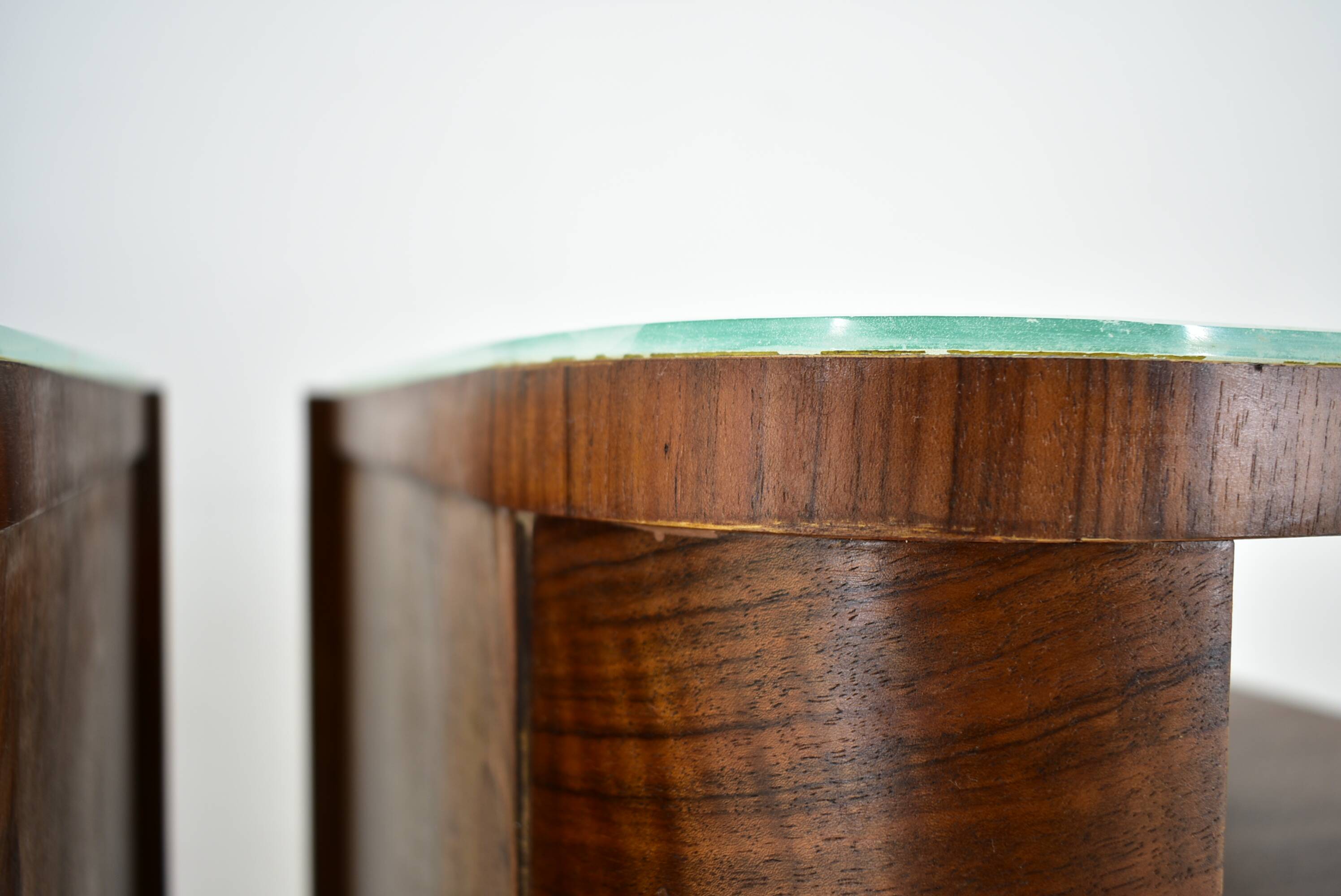 1938s,  Pair of art deco bedside table , Czechoslovakia