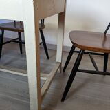 Farmhouse table in beech early twentieth century