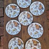 Set of 8 English Dessert Plates Mason's Chantilly Pattern