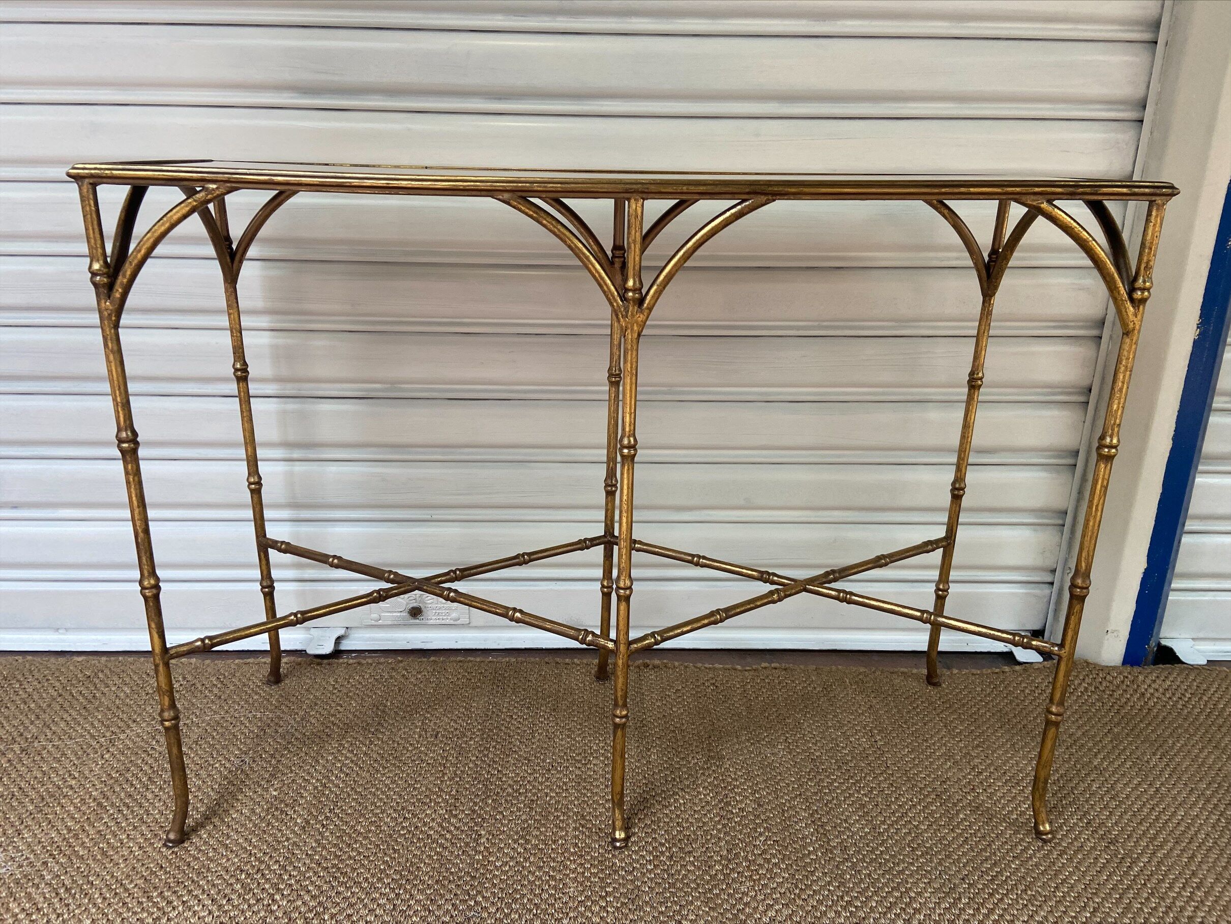 Console 90s - Metal and glass