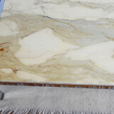 Marble and metal coffee table 70s