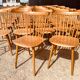 Set of 35 beech chairs with bars brand TON model Ivy