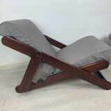 Pair of folding armchairs