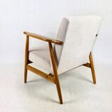 Chaise beige vintage, années 1970