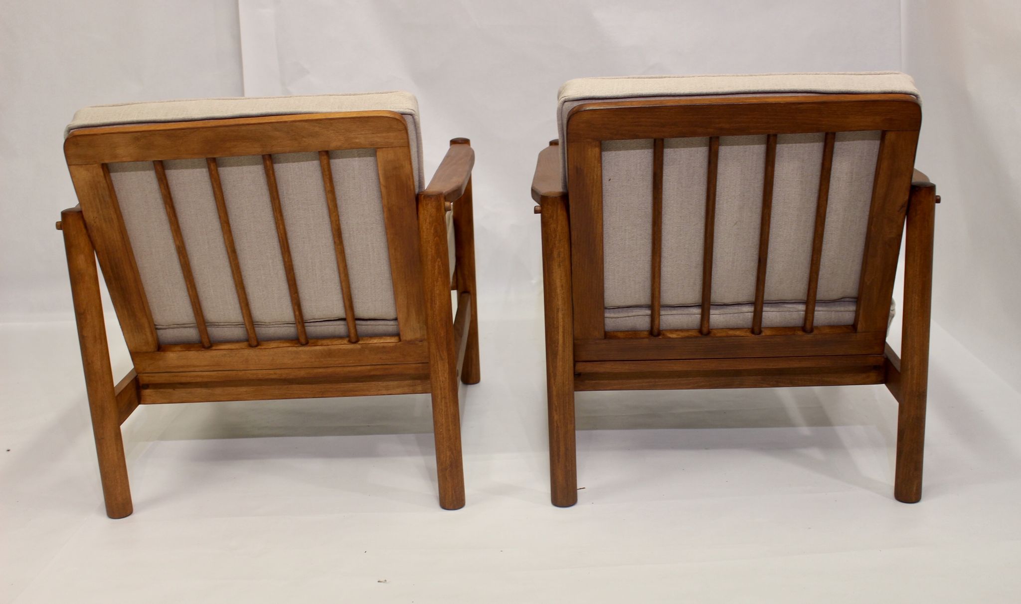 Pair of 60s Scandinavian style armchairs