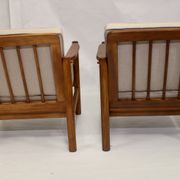 Pair of 60s Scandinavian style armchairs