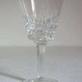 8 vintage Vannes crystal wine glasses