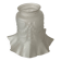 Antique tulip lampshade in white frosted glass with pleated crown