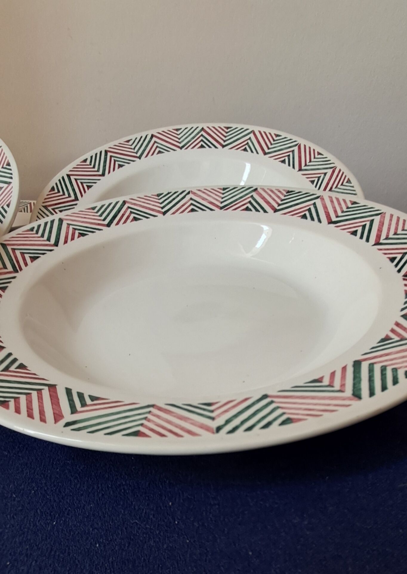6 assiettes creuses modèle Adèle de Digoin Sarreguemines