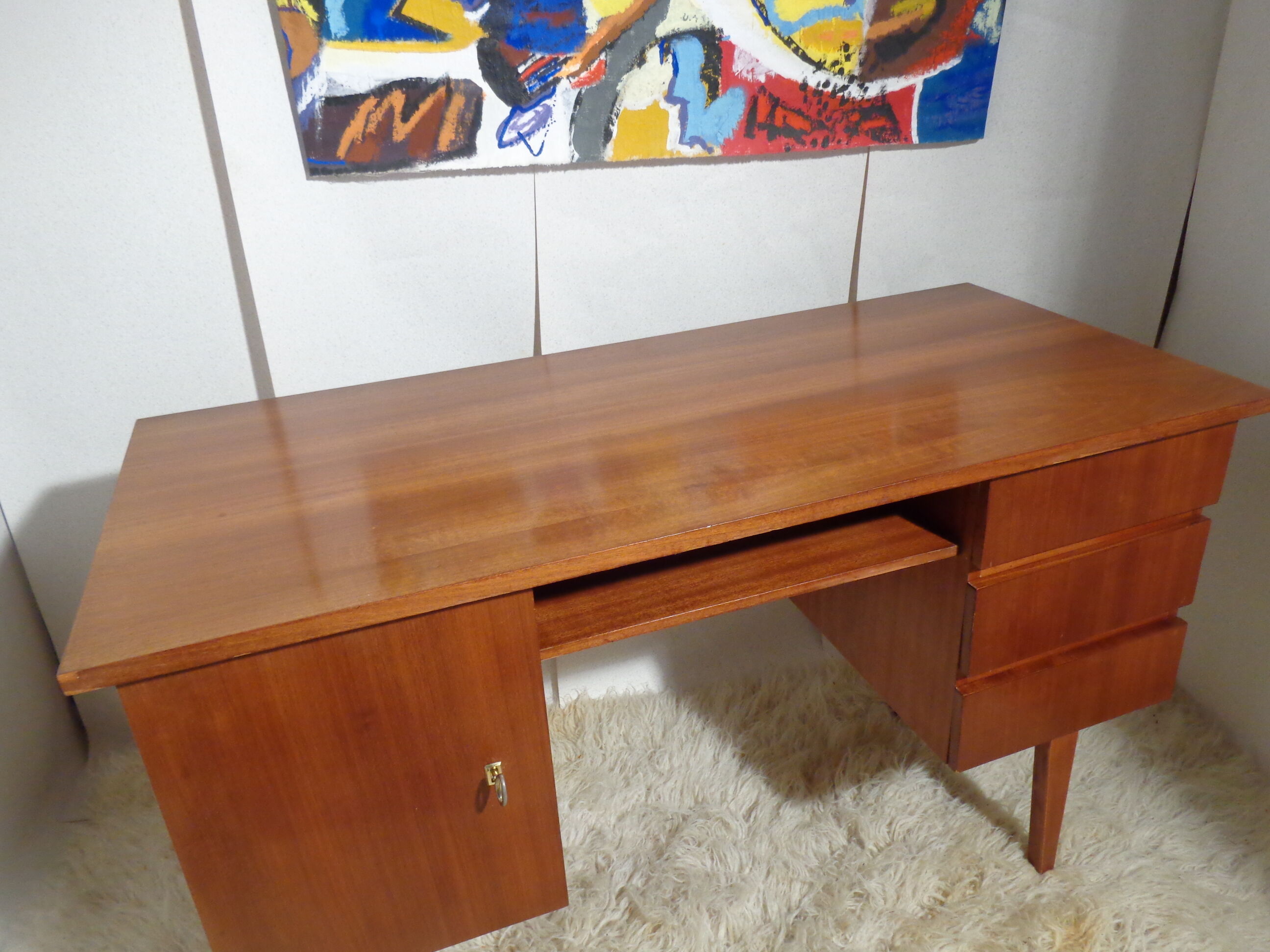 Bureau vintage des années 60 teck