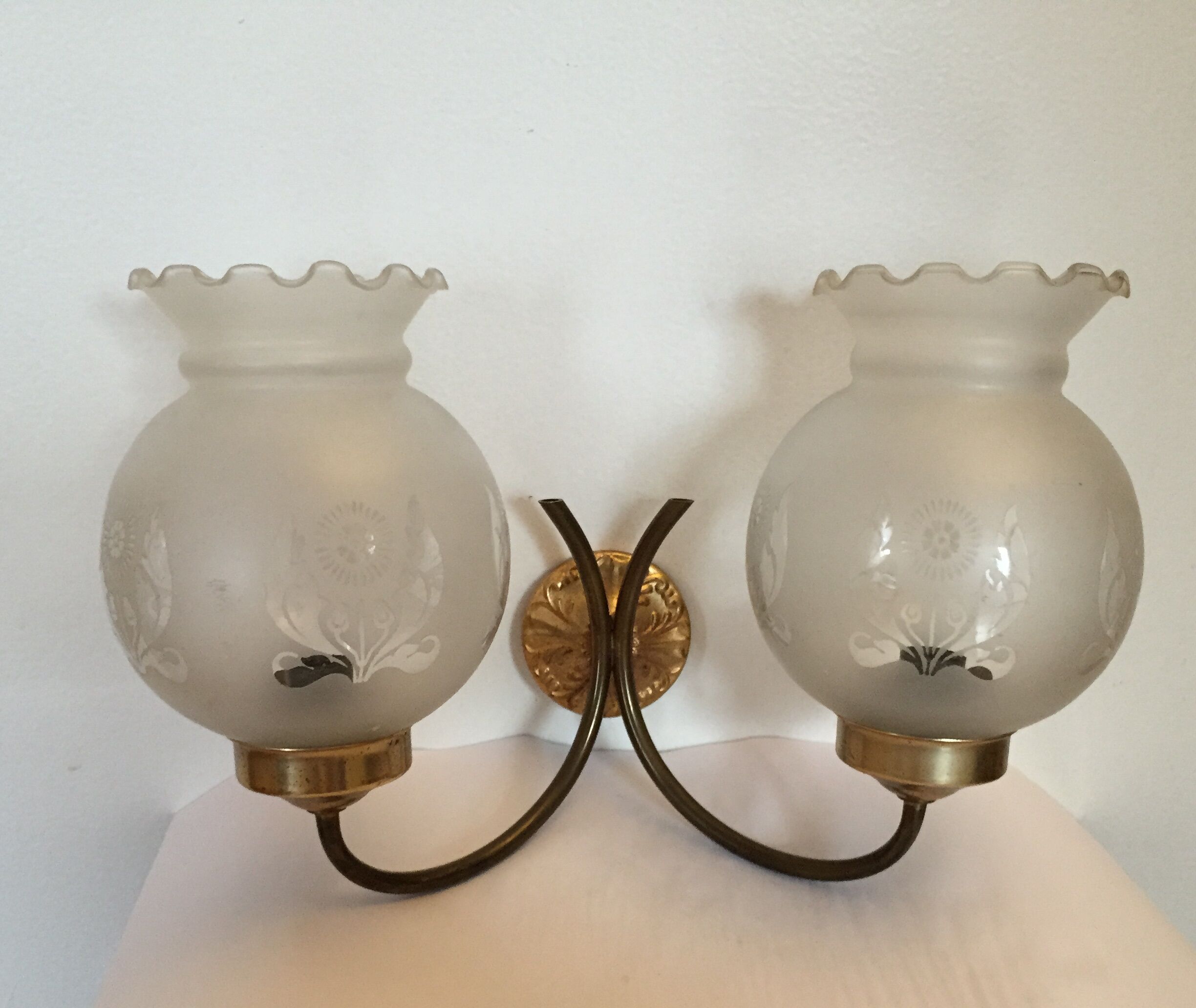 Apply two wall lights