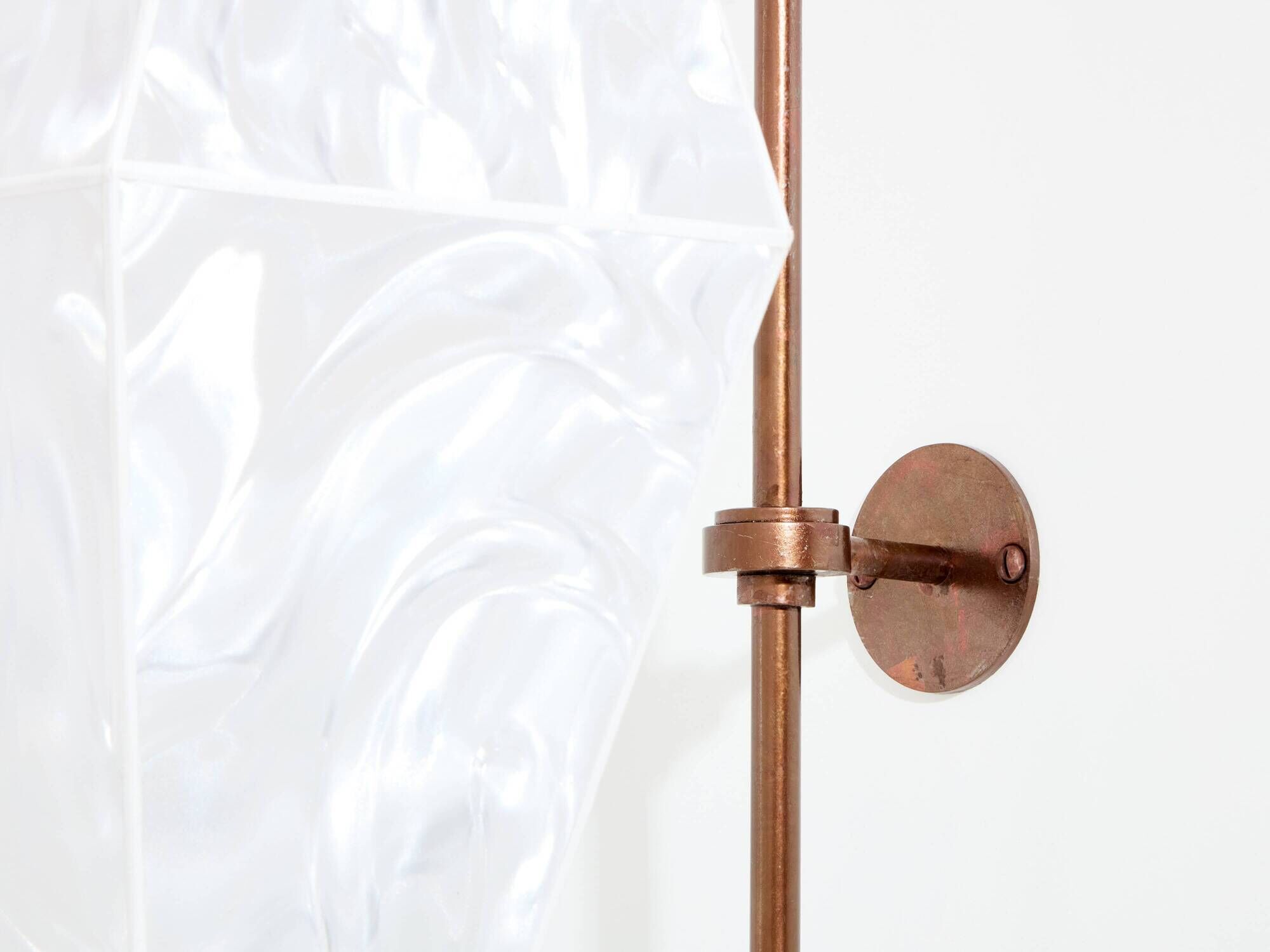 Pair of large patinated metal wall sconces by Mattia Bonetti 2009