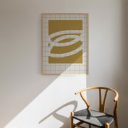 Abstract beige giclee print, 50x70cm