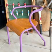 Chaise écolier enfant Hitier vintage