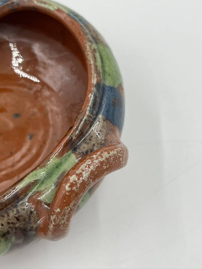 Set of 4 Flemish art nouveau stoneware