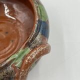 Set of 4 Flemish art nouveau stoneware
