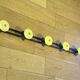Vintage coat rack with 5 metal racks