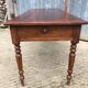 Antique farmhouse table in solid cherry wood with 4 drawers
