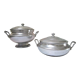 Ensemble de deux soupières aluminium Tournus des années 30/40
