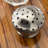 Crystal sugar sprinkler in solid silver