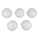 5 opaline ball sconces, half spheres, ceiling lights