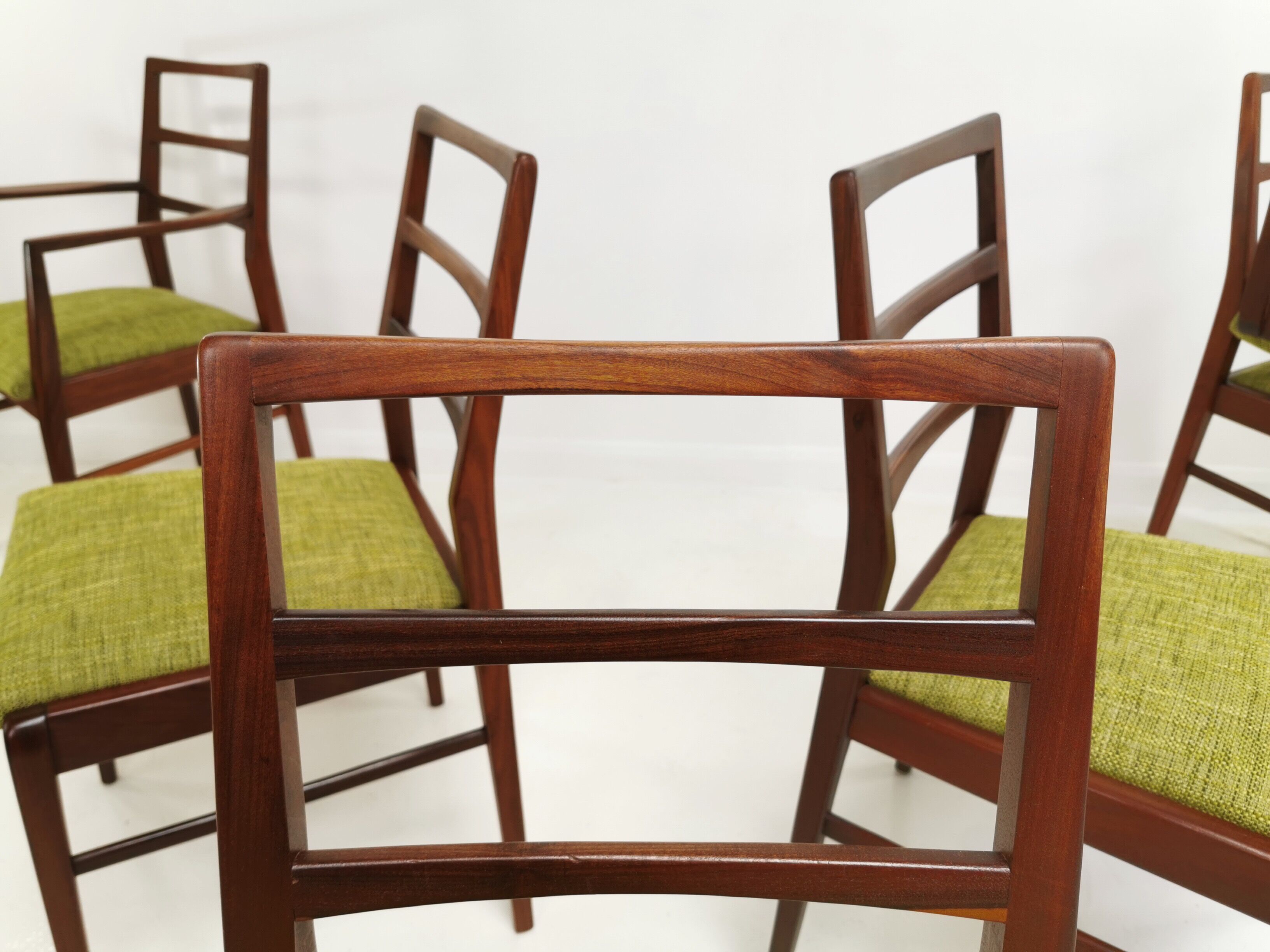 Afromosia Teak Dining Chairs By Richard Hornby For Fyne Ladye Mid Century 60s