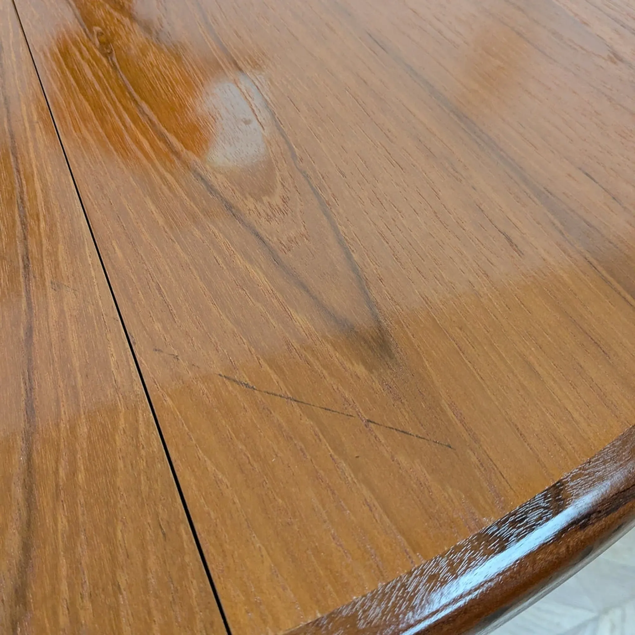 Table ronde G Plan teck scandinave extensible